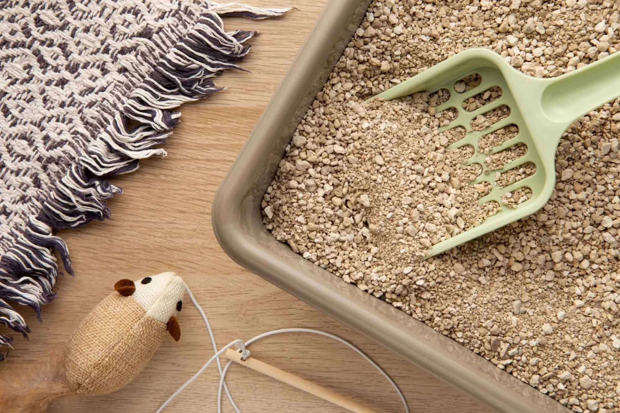 Kattenbakzakken en schepjes