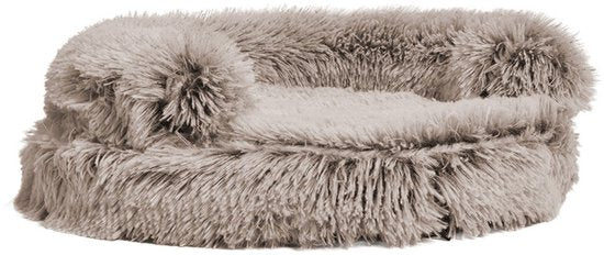 Beeztees Plüsch-Hundekorb Yali hellgrau 70 cm — Grau