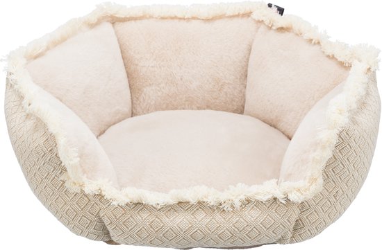 Hondenmand Boho beige — 65x65x19 cm
