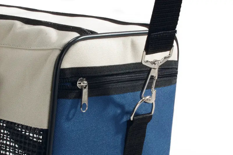 Beeztees Draagbare Katten Reistas 43x25x27 cm — Blauw / Crème - Kattentas