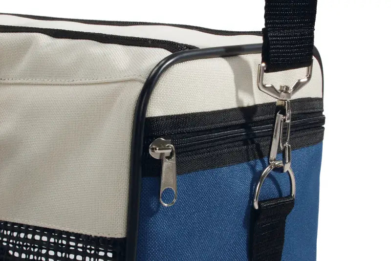 Beeztees Draagbare Katten Reistas 43x25x27 cm — Blauw / Crème - Kattentas