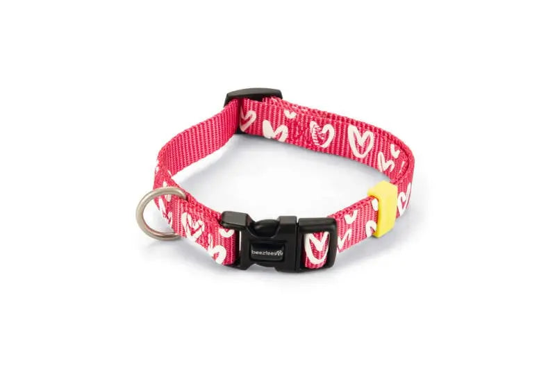 Beeztees Hondenhalsband Heart roze 26-40 cm