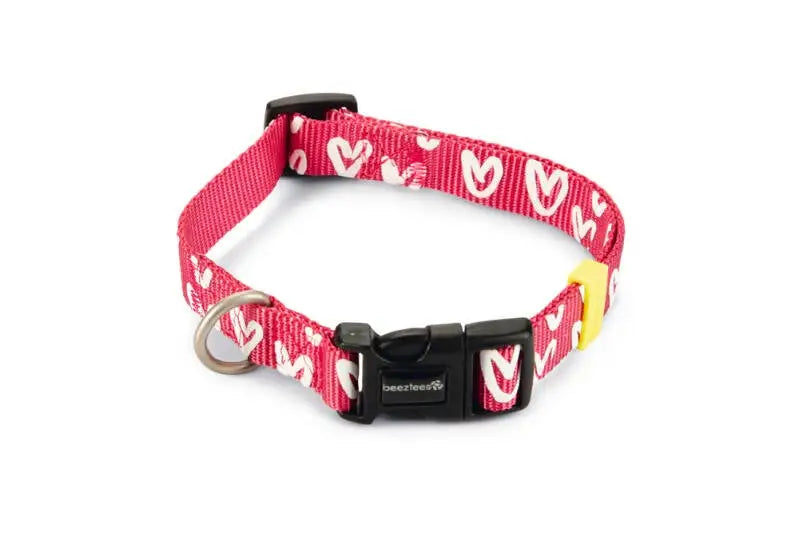 Beeztees Hondenhalsband Heart roze 35-50 cm