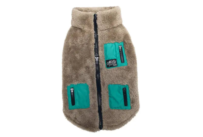 Beeztees Hondenjas Teddy — Taupe - Ruglengte 20 cm - Hondenkleding