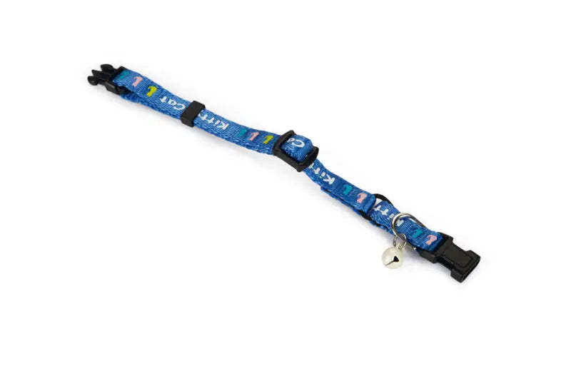 Beeztees Kittenhalsbandje Kitty Cat — Blauw - HALSBANDEN/LIJNEN NYLON