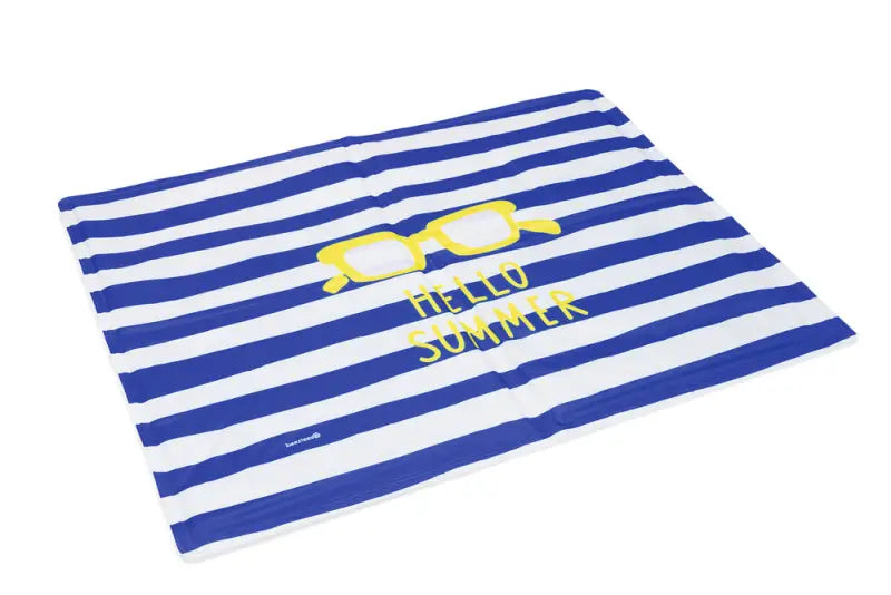 Beeztees Koelmat Hello Summer 90x50 cm — Blauw / Wit