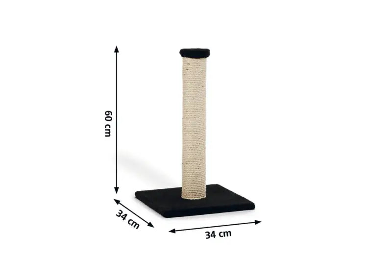 Beeztees Krabpaal Gina 34x34x60 cm — Zwart - Krabpaal