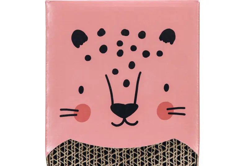 Beeztees Krabplank Luipaard 45x13x2 cm — Roze - Krabplank