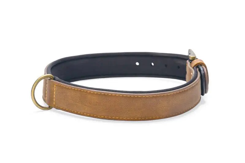 Beeztees Kunstleer Hondenhalsband Balacron Ax bruin 52-62x30 mm