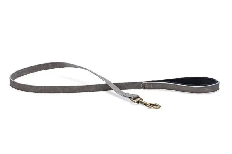 Beeztees Kunstleer Hondenriem Balacron Ax grijs 100x20 mm — 100 cm x 20 mm