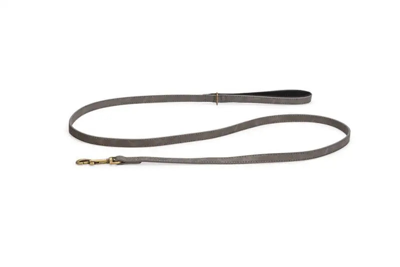 Beeztees Kunstleer Hondenriem Balacron Ax grijs 180x15 mm — 180 cm x 15 mm