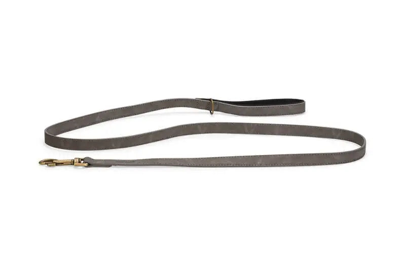 Beeztees Kunstleer Hondenriem Balacron Ax grijs 180x20 mm — 180 cm x 20 mm