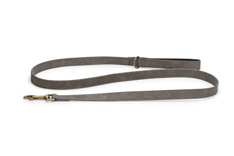 Beeztees Kunstleer Hondenriem Balacron Ax grijs 180x25 mm — 180 cm x 25 mm