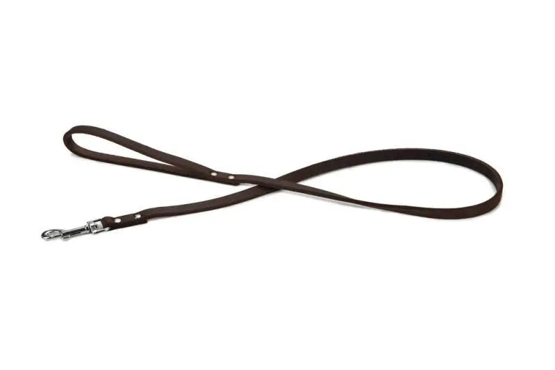 Beeztees Leren Hondenriem Geniet bruin 100x12 mm — 100 cm x 12 mm