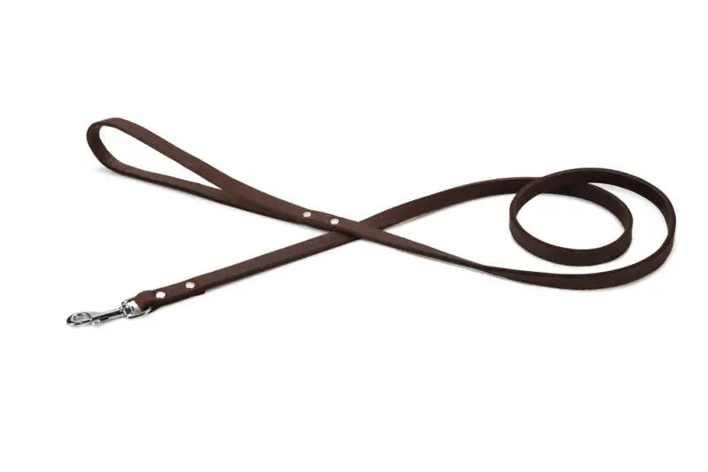 Beeztees Leren Hondenriem Geniet bruin 130x12 mm — 130 cm x 12 mm