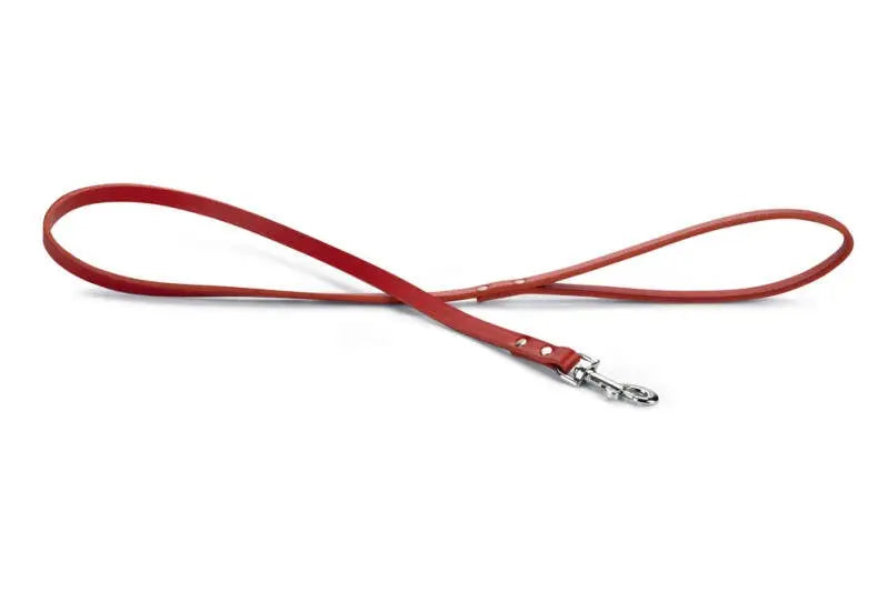 Beeztees Leren Hondenriem Geniet rood 100x12 mm — 100 cm x 12 mm