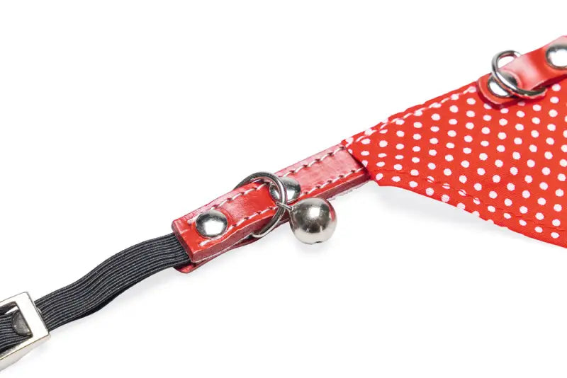 Beeztees Leren Kattenhalsbandje met Bandana — Rood - HALSBANDEN/LIJNEN LEER