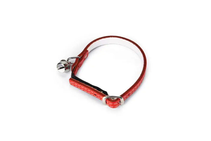 Beeztees Leren Kattenhalsbandje — Rood - HALSBANDEN/LIJNEN LEER