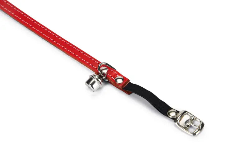 Beeztees Leren Kattenhalsbandje — Rood - HALSBANDEN/LIJNEN LEER