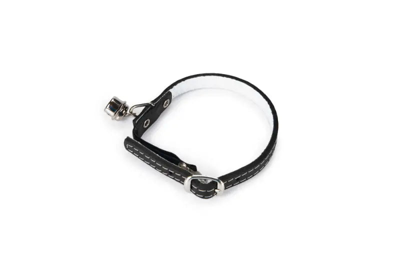 Beeztees Leren Kattenhalsbandje — Zwart - HALSBANDEN/LIJNEN LEER