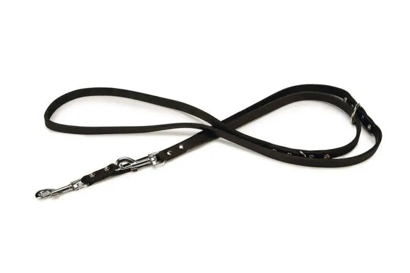 Beeztees Leren Trainingslijn zwart 200x12 mm