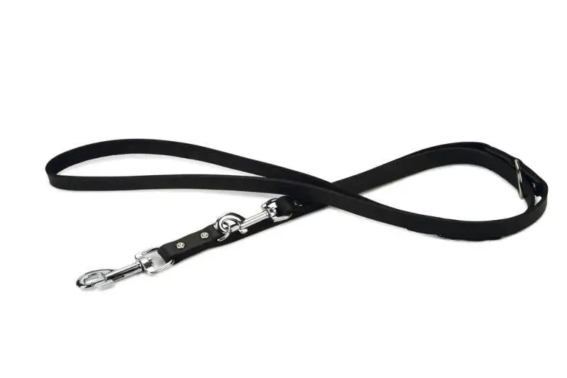 Beeztees Leren Trainingslijn zwart 200x18 mm