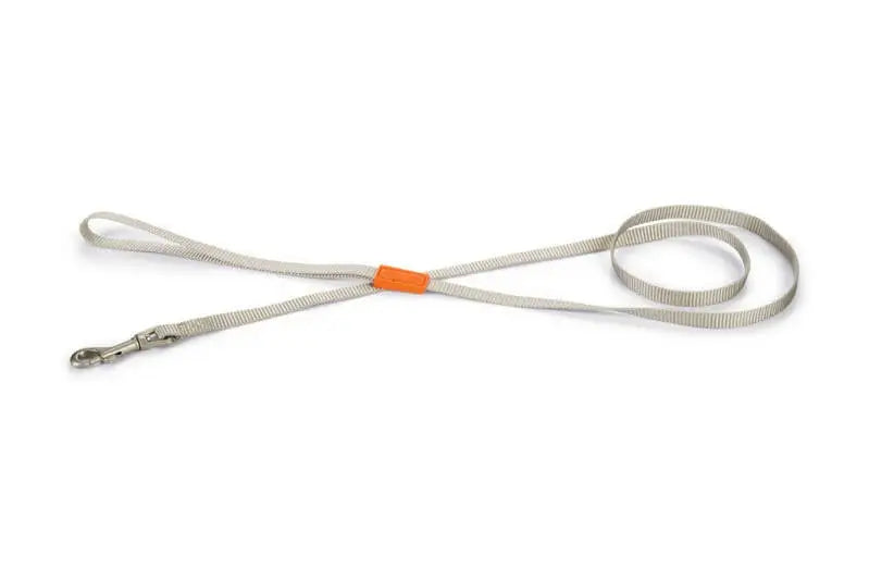 Beeztees nylon Hondenriem Uni lichtgrijs 120x10 — 120 cm x 10 mm