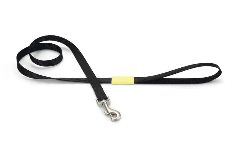 Beeztees nylon Hondenriem Uni zwart 120x20 — 120 cm x 20 mm