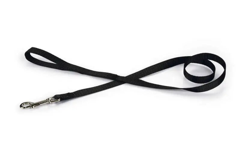 Beeztees Nylon Hondenriem zwart 100x15 mm — 100 cm x 15 mm