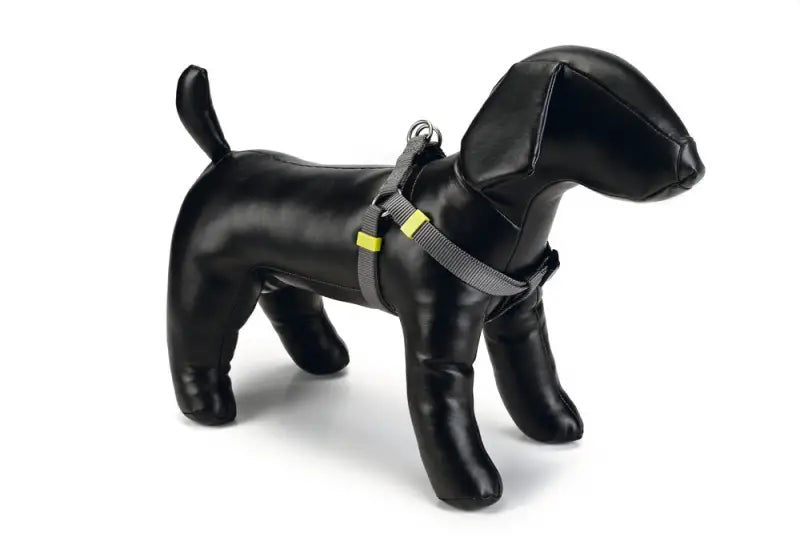 Beeztees nylon Hondentuig Uni — Donkergrijs - 26 - 40 cm x 10 mm - Hondentuigje