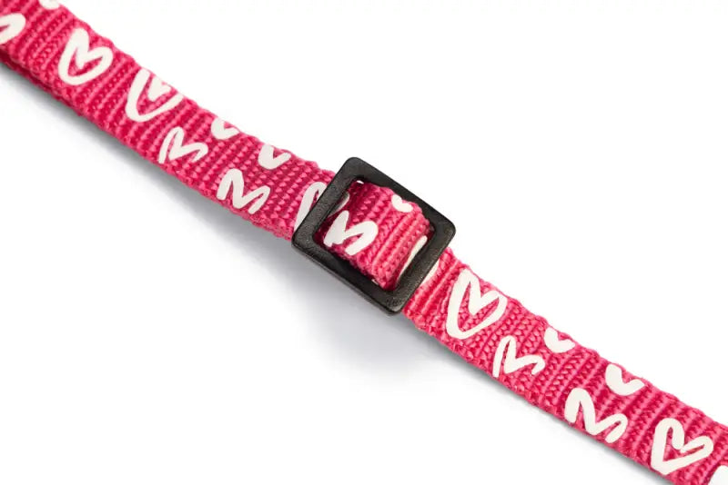 Beeztees nylon Kattenhalsbandje Heart — Roze - HALSBANDEN/LIJNEN NYLON