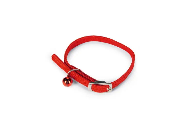 Beeztees Nylon Kattenhalsbandje — Rood - HALSBANDEN/LIJNEN NYLON