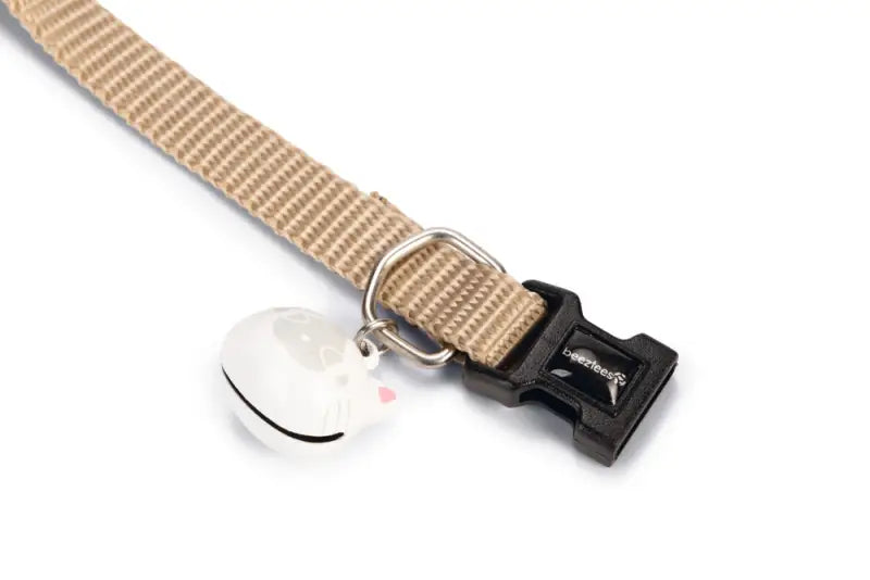 Beeztees nylon Kattenhalsbandje Uni — Beige - HALSBANDEN/LIJNEN NYLON