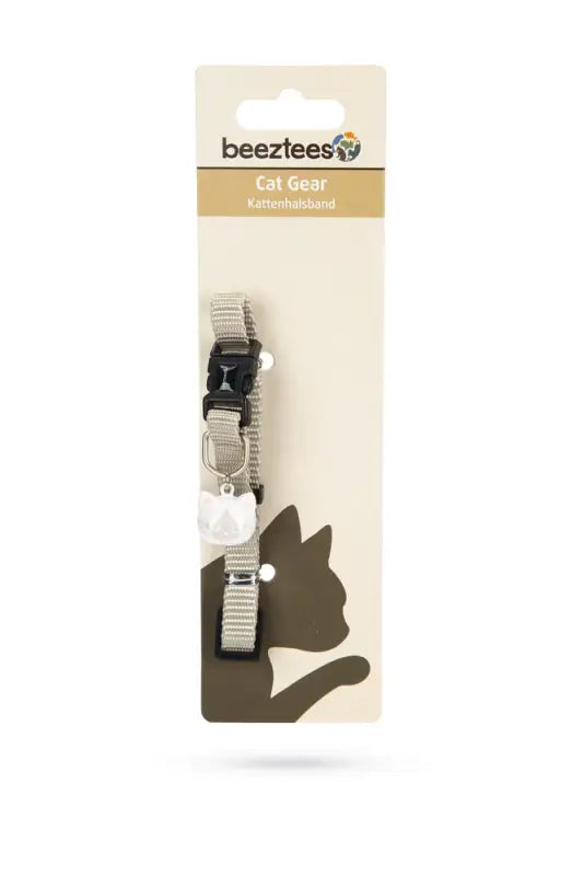 Beeztees nylon Kattenhalsbandje Uni — Lichtgrijs - HALSBANDEN/LIJNEN NYLON