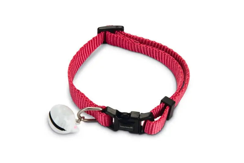 Beeztees nylon Kattenhalsbandje Uni roze — Roze