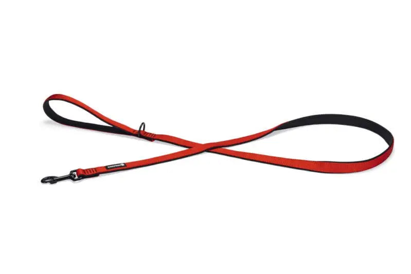 Beeztees Nylon Premium Hondenriem Parinca rood 180x20 — 180 cm x 20 mm