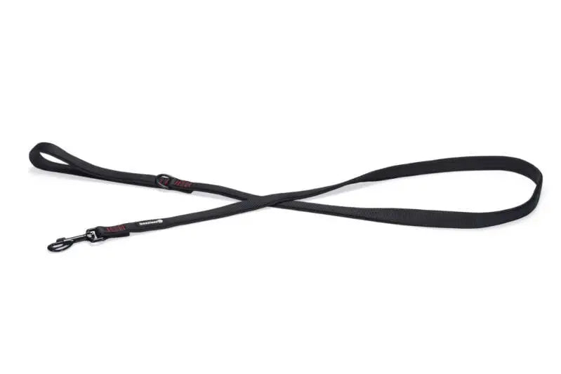 Beeztees Nylon Premium Hondenriem Parinca zwart 180x20 — 180 cm x 20 mm
