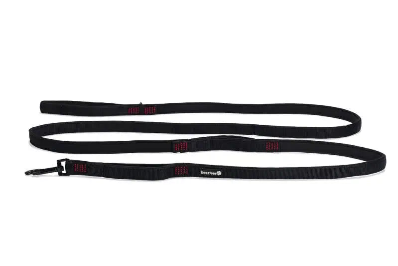 Beeztees Nylon Premium Hondenriem Parinca zwart 300x20 — 300 cm x 20 mm