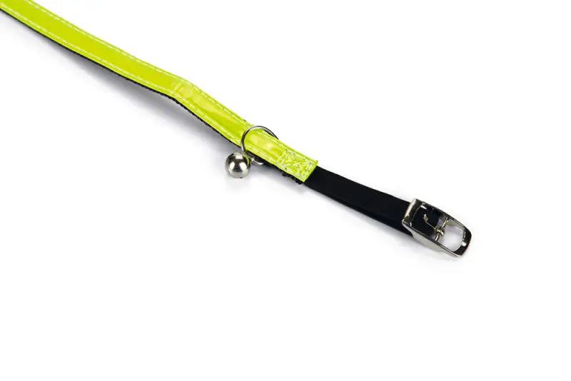 Beeztees Nylon Reflecterend Katenhalsbandje — Geel - HALSBANDEN/LIJNEN NYLON