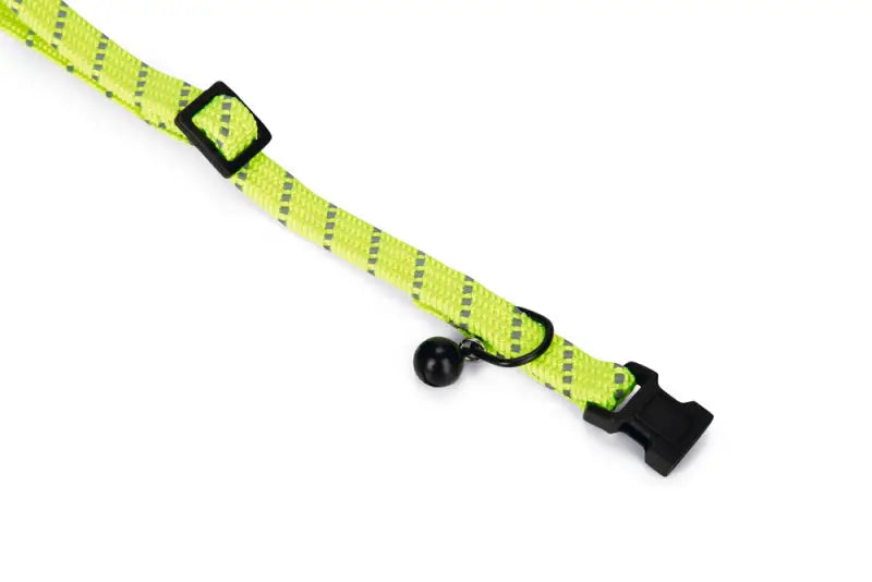 Beeztees Nylon Reflecterend Kattenhalsbandje — Geel - HALSBANDEN/LIJNEN NYLON