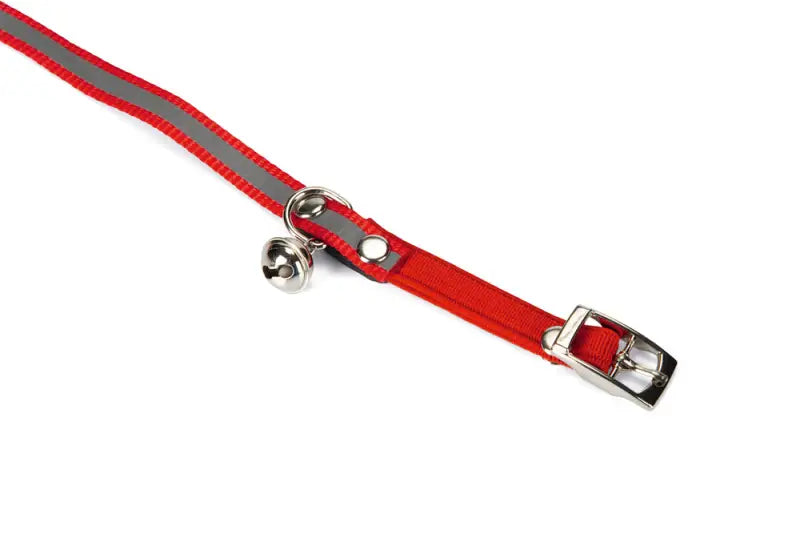 Beeztees Nylon Reflecterende Kattenhalsband — Rood - HALSBANDEN/LIJNEN NYLON