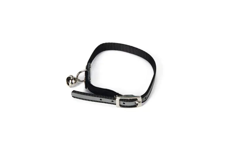 Beeztees Nylon Reflecterende Kattenhalsband — Zwart - HALSBANDEN/LIJNEN NYLON