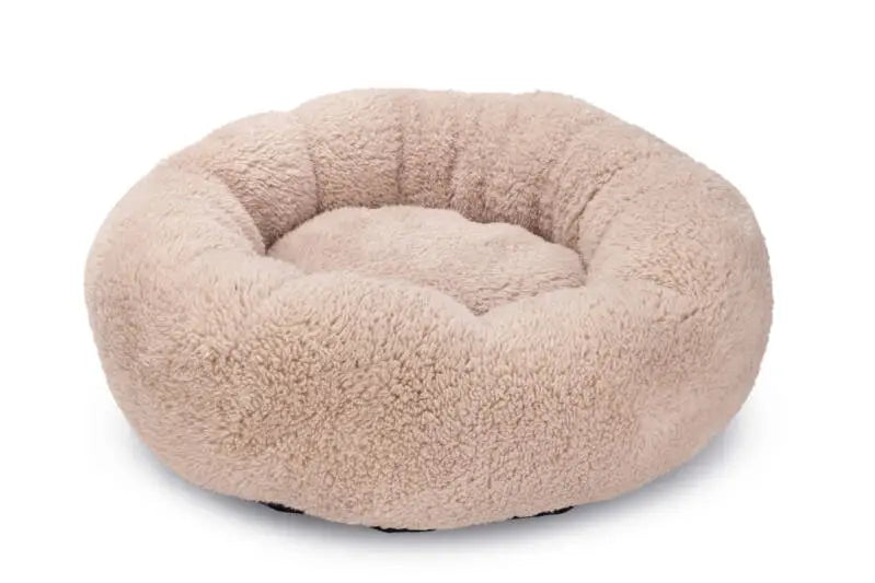Beeztees Pluche Hondenmand Kavi 45x45x15 cm — Beige