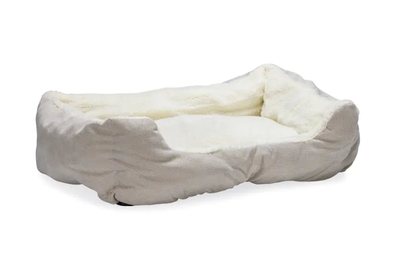 Beeztees Pluche Hondenmand Mogina 65x60x20 cm — Grijs