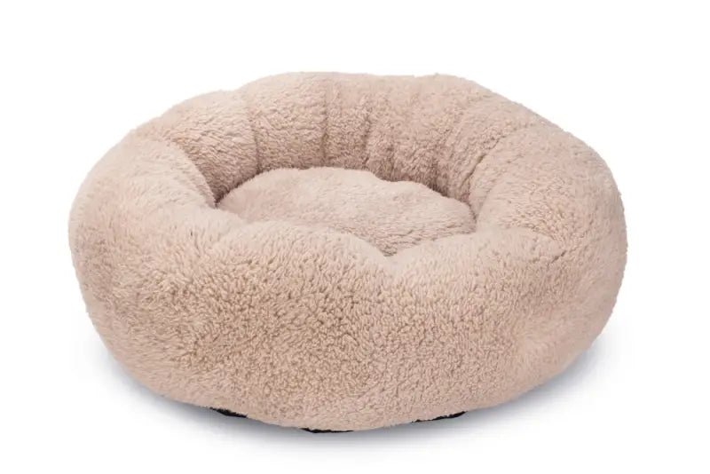 Beeztees Pluche Kattenmand Kavi 45x45x15 cm — Beige - BEDDEN/MANDEN/KUSSENS