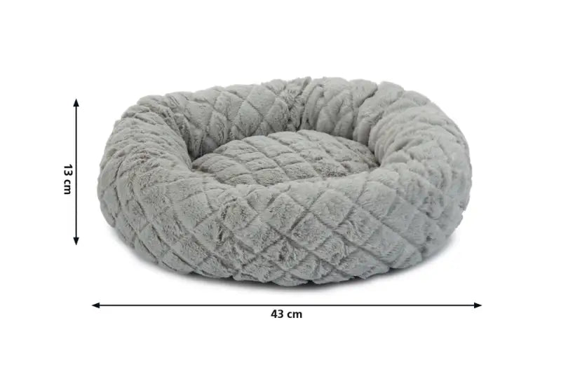Beeztees Pluche Kattenmand Levisa — Grijs - BEDDEN/MANDEN/KUSSENS