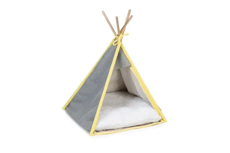 welpen zelt Beeztees Welpen-Tipi-Zelt Aika 55 x 55 x 85 cm – Grau