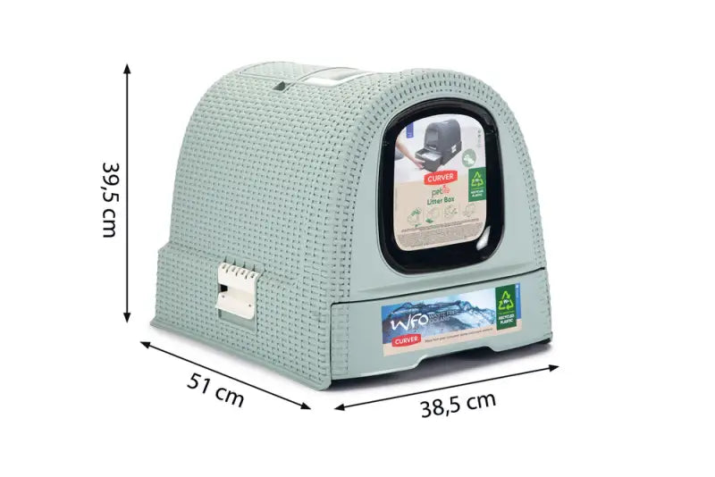 Curver Kattenbak 51x38,5x39,5 cm — Lichtblauw - Kattenbak