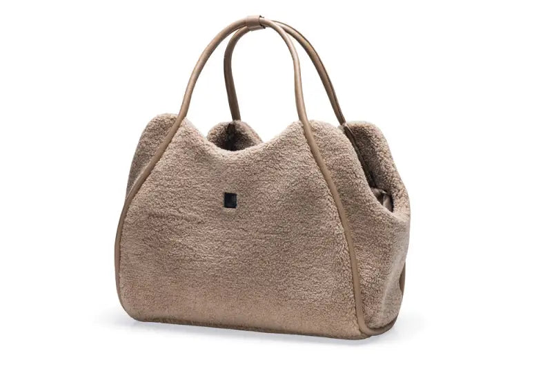 Designed by Lotte Hondendraagtas Tebby 43x18x35 cm — Beige - HONDENTAS