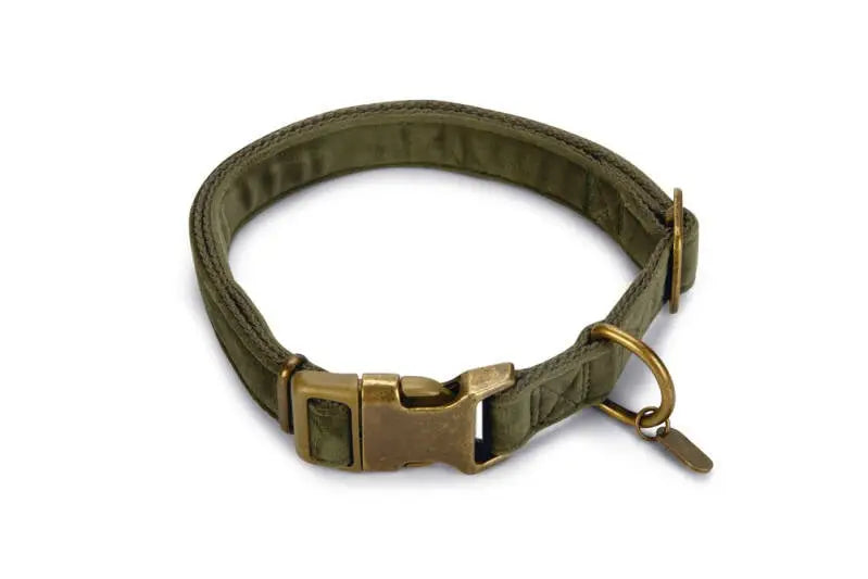 Designed by Lotte Hondenhalsband Velura 48-70 cm — Groen